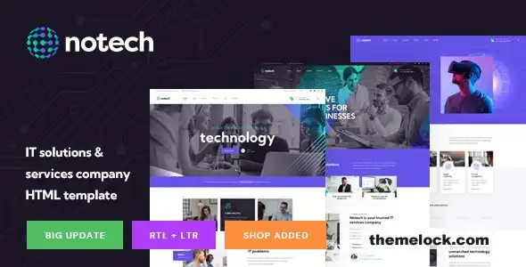 对 Notech IT 解决方案和服务进行全面评估，以构建现代 Web 开发 HTML 模板