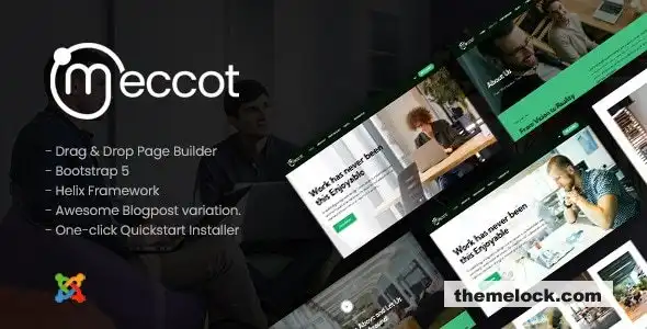 Meccot v1.0：适用于现代商业网站的动态联合办公空间 Joomla 模板全面评测
