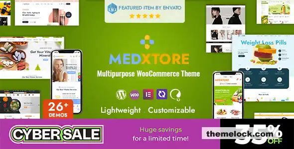MedXtore v3 3 3 全面评测：面向现代电子商务解决方案的响应式多用途 Elementor WooCommerce WordPress 主题