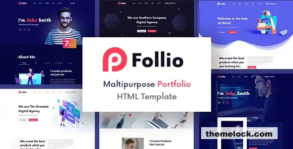 Follio 全面评测：一款面向创意专业人士的多功能 HTML5 作品集模板