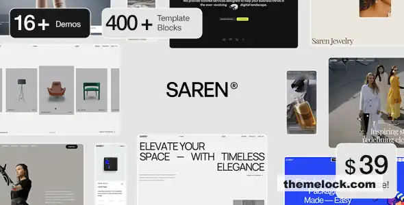 Saren v1.5.5 多概念 WooCommerce WordPress 主题功能、性能和易用性全面评测