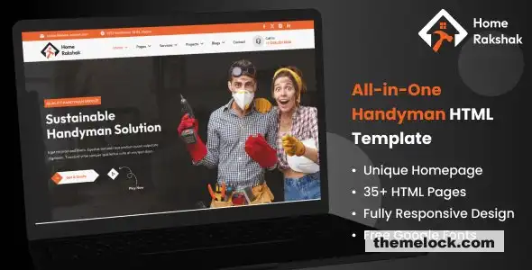 Home Rakshak 全方位维修服务 HTML 模板综合评测