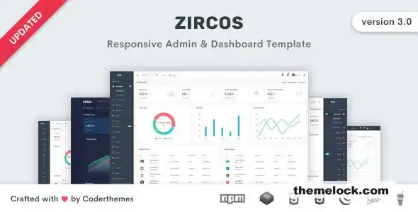 Zircos v3.0.0 全面评测：一款面向现代 Web 开发的 Bootstrap 4 管理后台和仪表盘模板