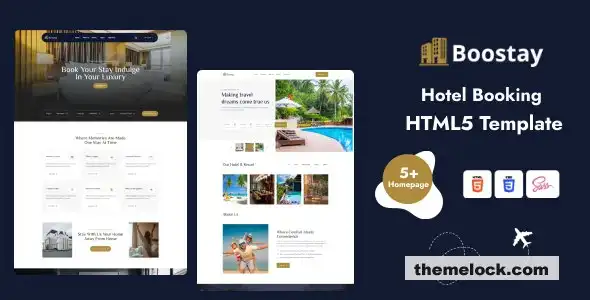 Boostay酒店预订HTML5模板功能、设计和性能的全面评测与分析