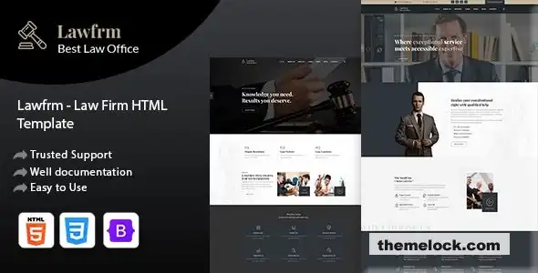 对 Lawfrm 的全面评估：一款面向法律专业人士的现代律师事务所 HTML 模板