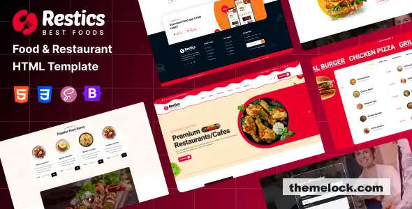 对 Restics 的全面评估：一款适用于食品和餐厅网站的现代 HTML 模板