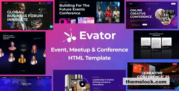 Evator：一款适用于活动、会议和聚会的现代 HTML 模板的全面评测