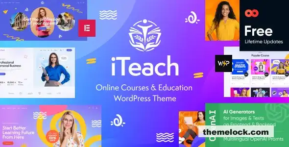 iTeach v1.0 在线课程和教育 WordPress 主题（适用于现代学习平台）全面评测