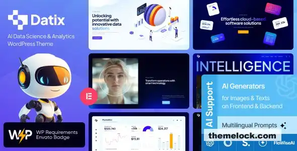 Datix v1.0 全面评测：面向现代专业人士的终极 AI 数据科学与分析 WordPress 主题