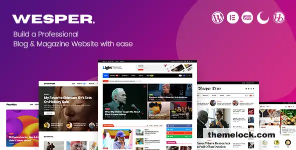 Wesper v1.1.7 全面评测：一款适用于博客和杂志的现代 WordPress 主题