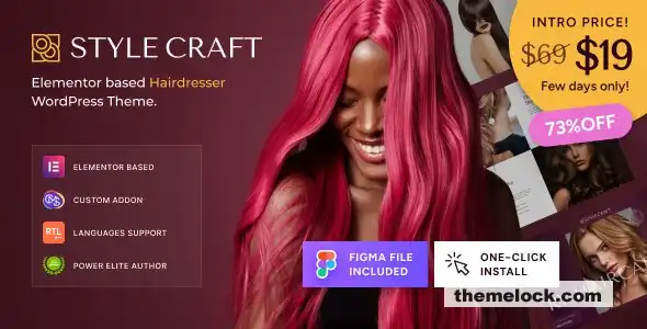 Style Craft v1.1.0 美发沙龙 WordPress 主题功能、性能和自定义选项全面评测