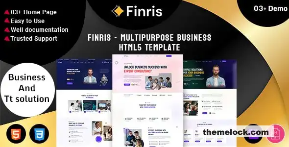 Finris：面向现代企业的终极多用途商业HTML5模板全面评测