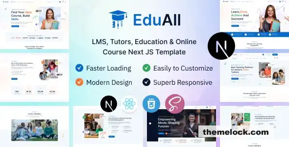 对 EduAll 的全面评测：一款基于 React 和 Next.js 构建的现代化教育和在线课程 LMS 模板