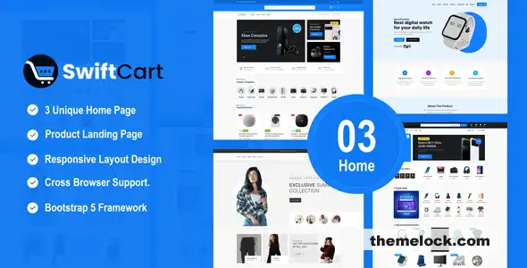SwiftCart全面评测：面向现代在线商店的终极多用途电子商务HTML模板