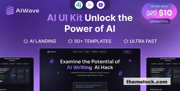 对 Aiwave Django 5 AI SaaS 网站和仪表盘 UI 套件的功能和性能进行全面评测