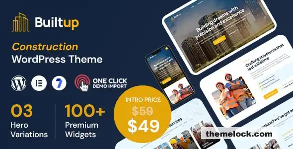 Builtup v1.0.5：面向现代企业需求的建筑公司 WordPress 主题全面评测