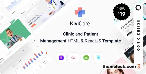 KiviCare v142 诊所和患者管理 HTML 和 ReactJS 模板功能、性能和可用性的全面评测