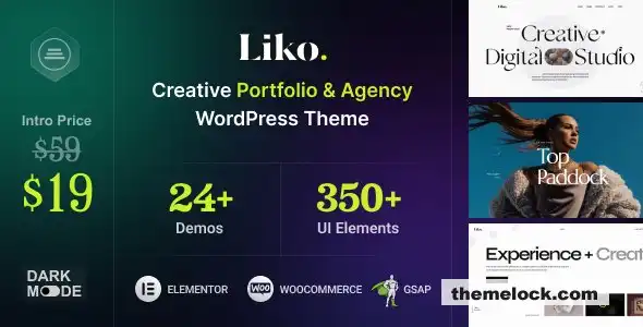 Liko v1.0.2 终极创意机构和作品集 WordPress 主题全面评测