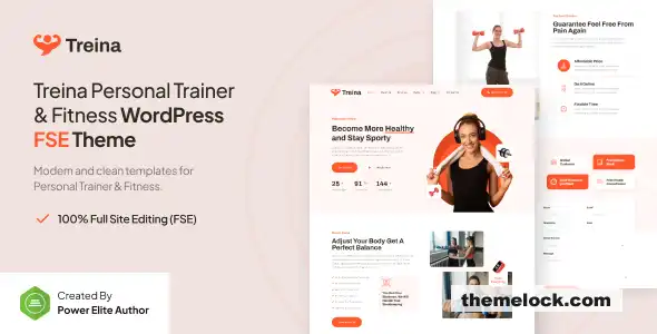 Treina v1.0 私人教练健身 FSE WordPress 主题功能、性能和易用性全面评测