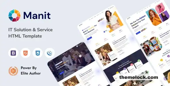 对 Manit IT Solutions 和技术 HTML 模板进行全面评估，以用于现代 Web 开发