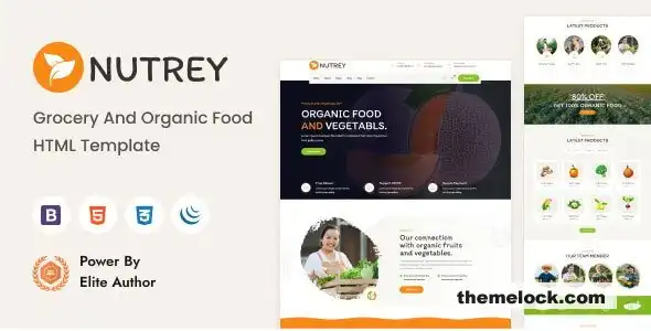 Nutrey 全面评测：一款适用于杂货店和有机食品店的多功能 HTML 模板