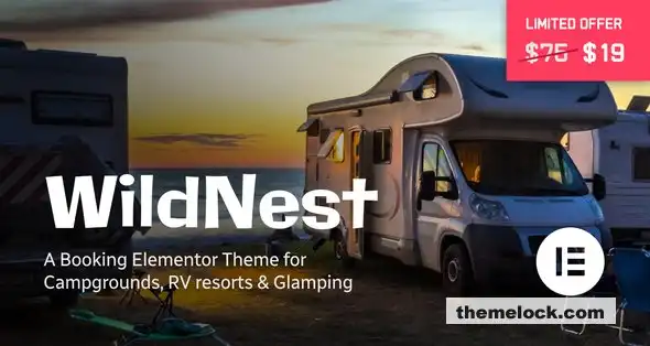 WildNest v1.1 露营地和房车公园预订主题综合评测与分析