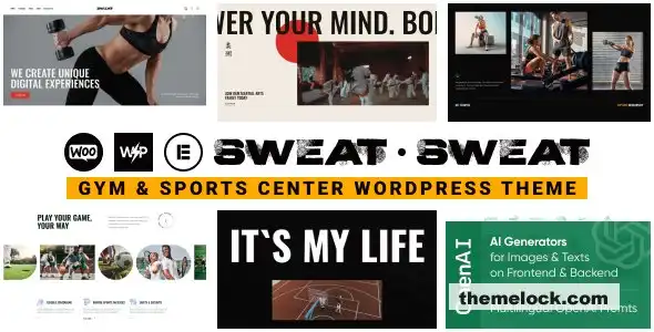 Sweat v1.0 全面评测：一款功能强大的健身房和运动中心 WordPress 主题，适用于健身爱好者和企业主