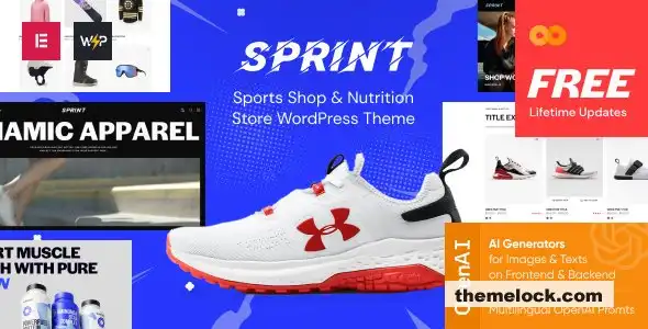 Sprint v1.0 体育用品和营养品商店 WordPress 主题性能特性和用户体验的全面评测