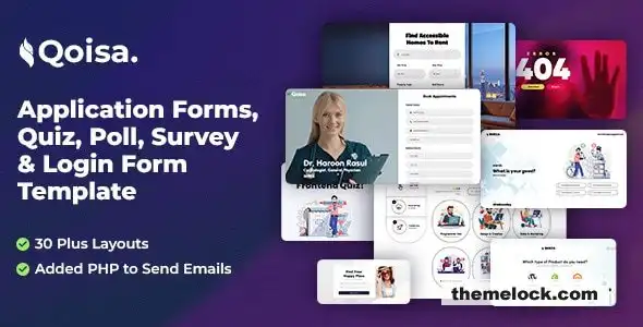 Qoisa 全面评测：一款功能全面的申请表、测验、投票、调查和登录表单模板