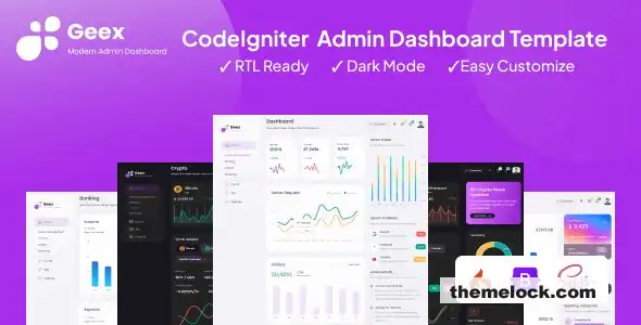 Geex CodeIgniter 管理后台和仪表盘模板功能、性能和易用性的全面评估