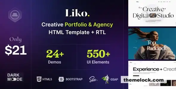 Liko创意机构和作品集HTML模板功能及性能的全面评测