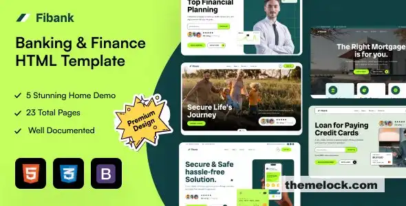 Fibank 银行和金融 HTML5 模板功能、性能和用户体验的全面评测