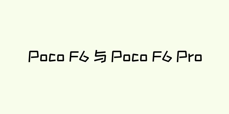 Poco F6 与 Poco F6 Pro