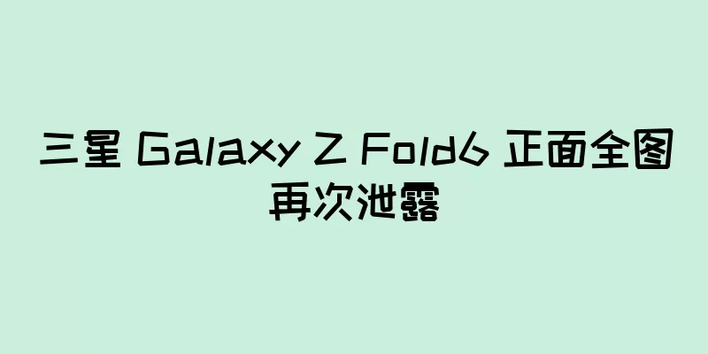 三星 Galaxy Z Fold6 正面全图再次泄露